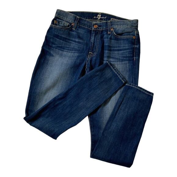 7 for All Mankind Gwenevere Jeans Women's Size 27 Stretch Medium Wash Bleu Denim - Picture 3 of 9